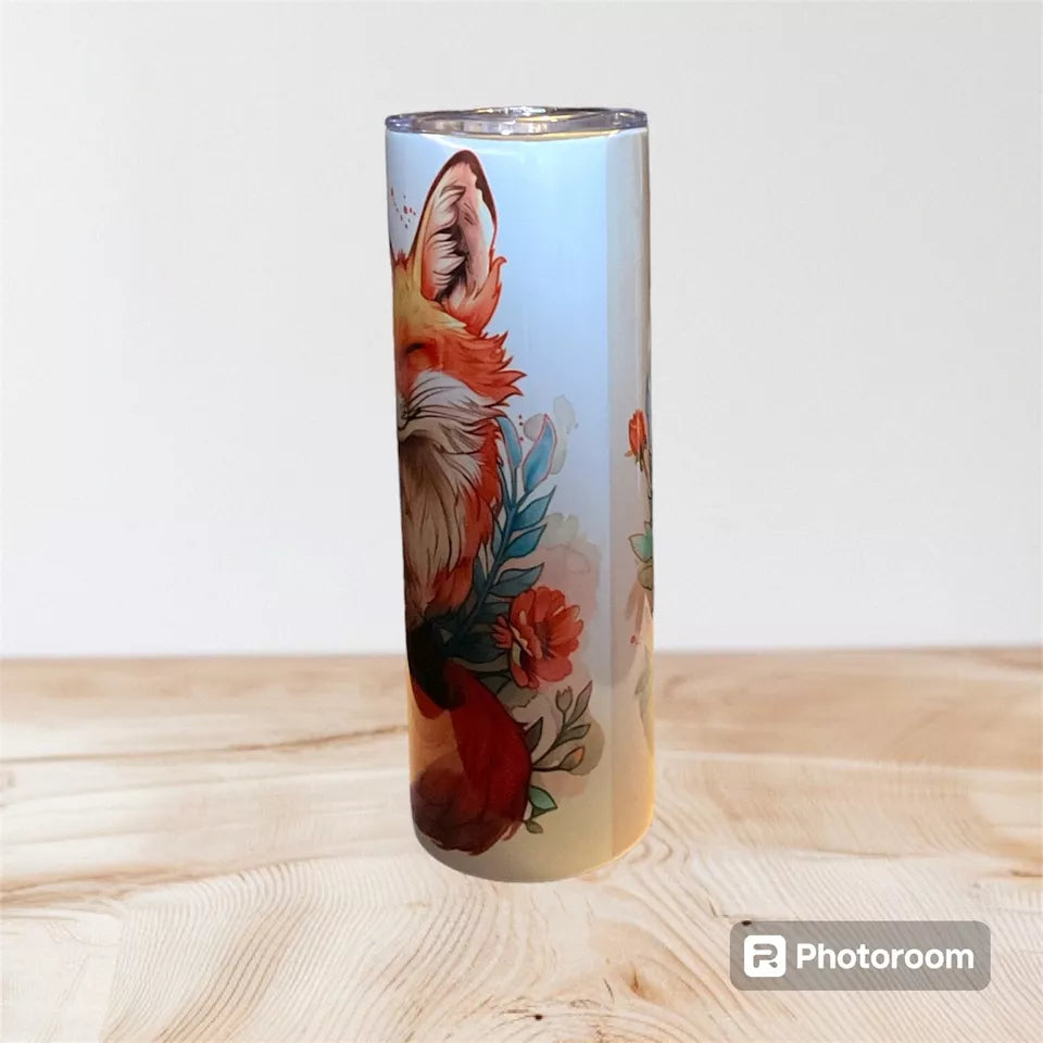 20oz tumbler Sleeping Fox