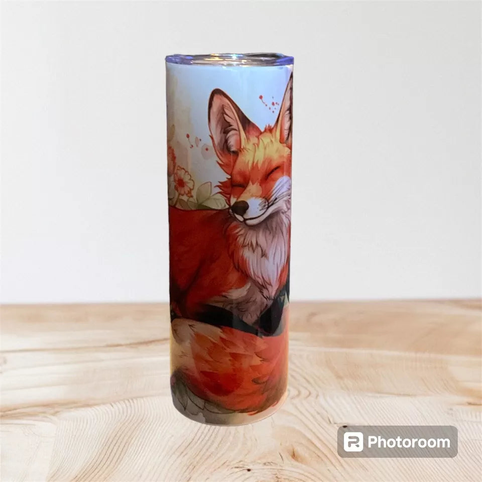 20oz tumbler Sleeping Fox