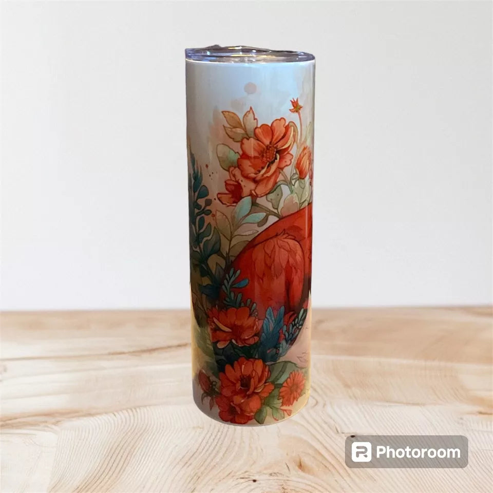 20oz tumbler Sleeping Fox